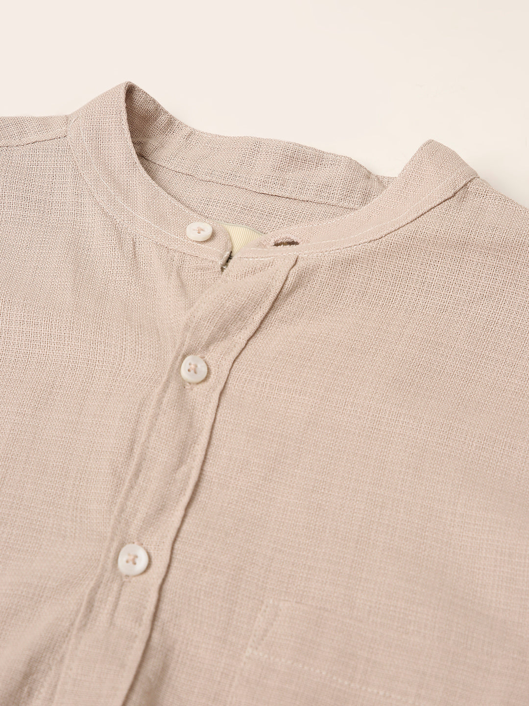 FAWN Premium Cotton Mandarin Collar Shirt