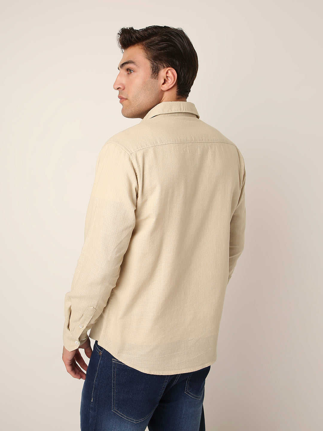 BEIGE Premium Cotton Utility shacket