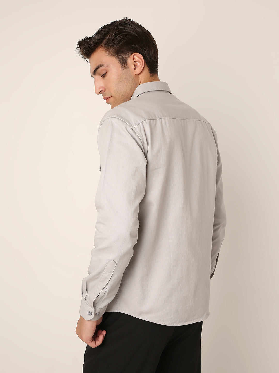 GREY Utility Shacket – Premium Cotton Overshirt