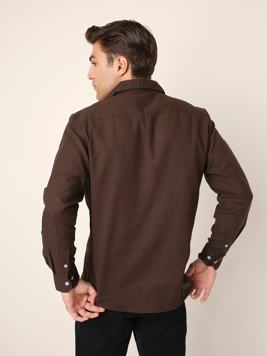 BROWN Premium Cotton Utility shacket