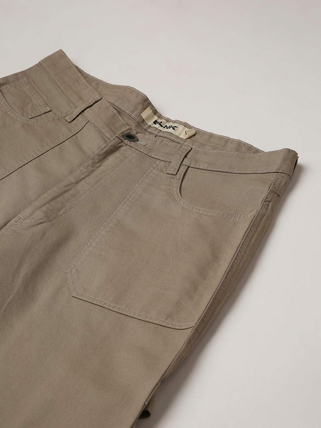 Straight Fit BEIGE Utility Cargo PANTS