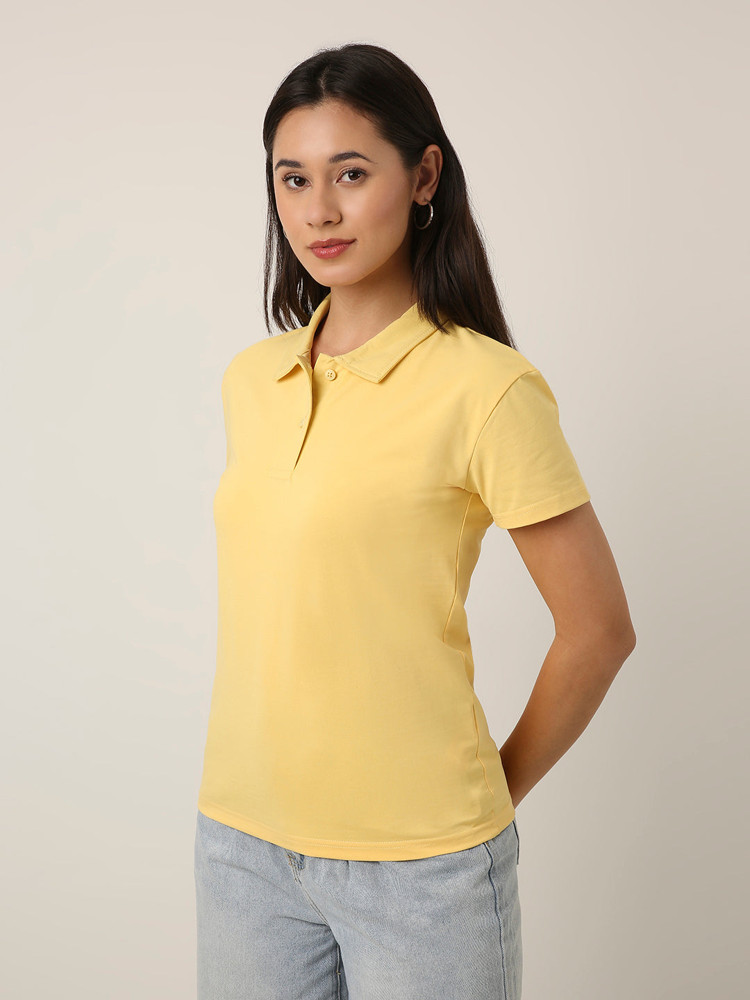 Straw Yellow Classic Polo T-Shirt