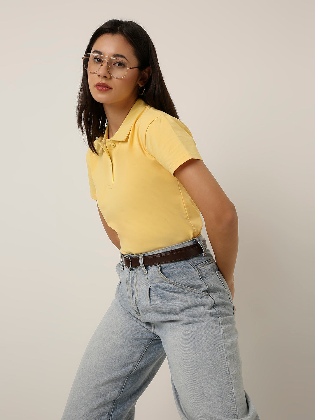 Straw Yellow Classic Polo T-Shirt