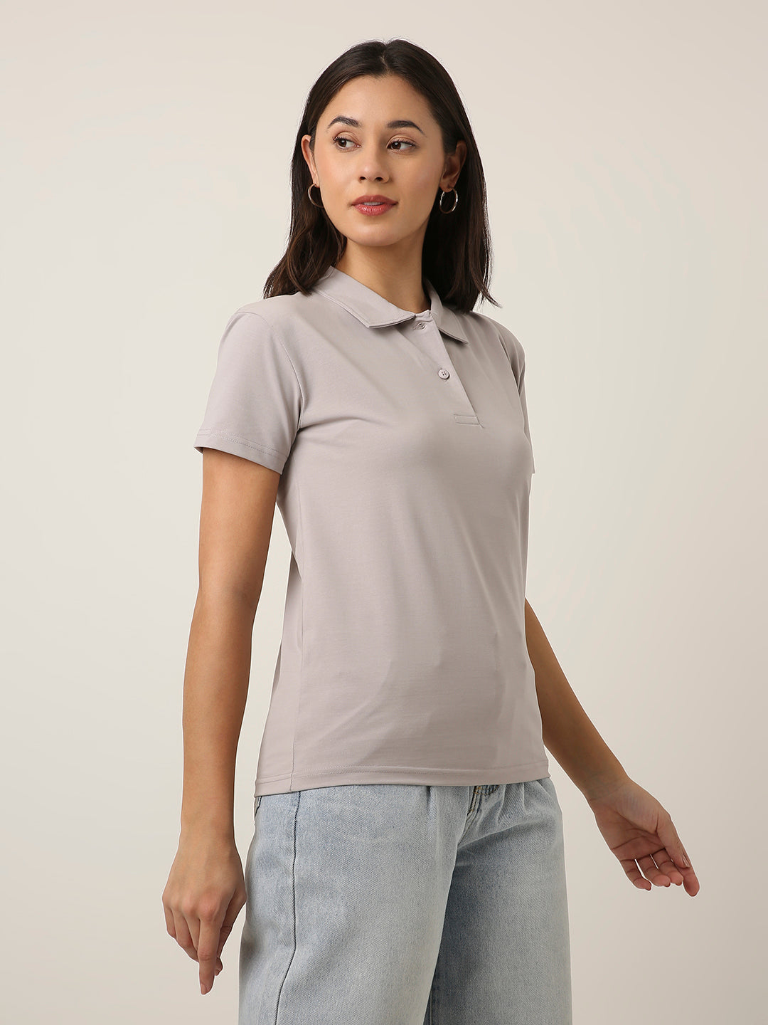 Light Grey Classic Polo T-Shirt
