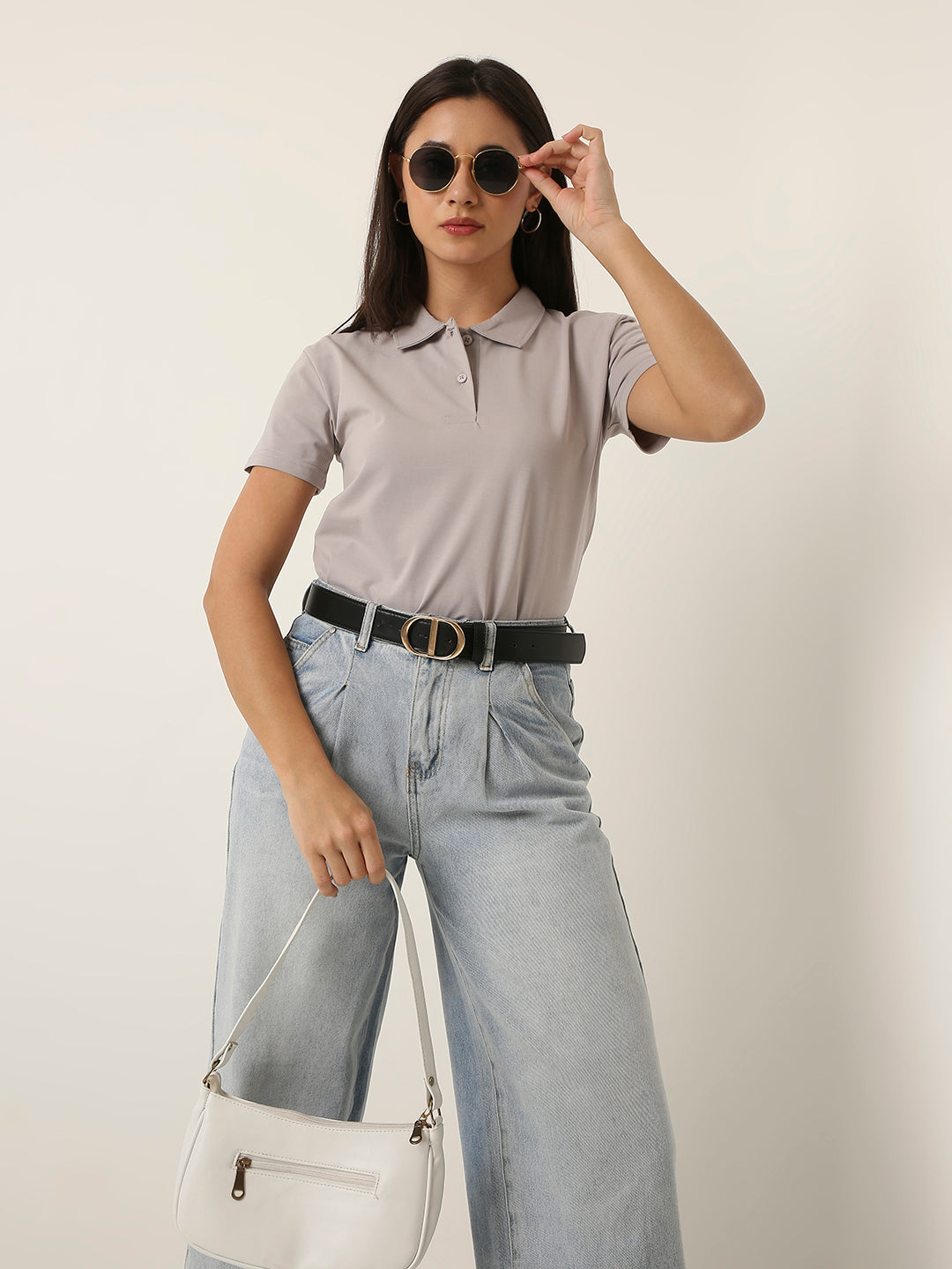 Light Grey Classic Polo T-Shirt
