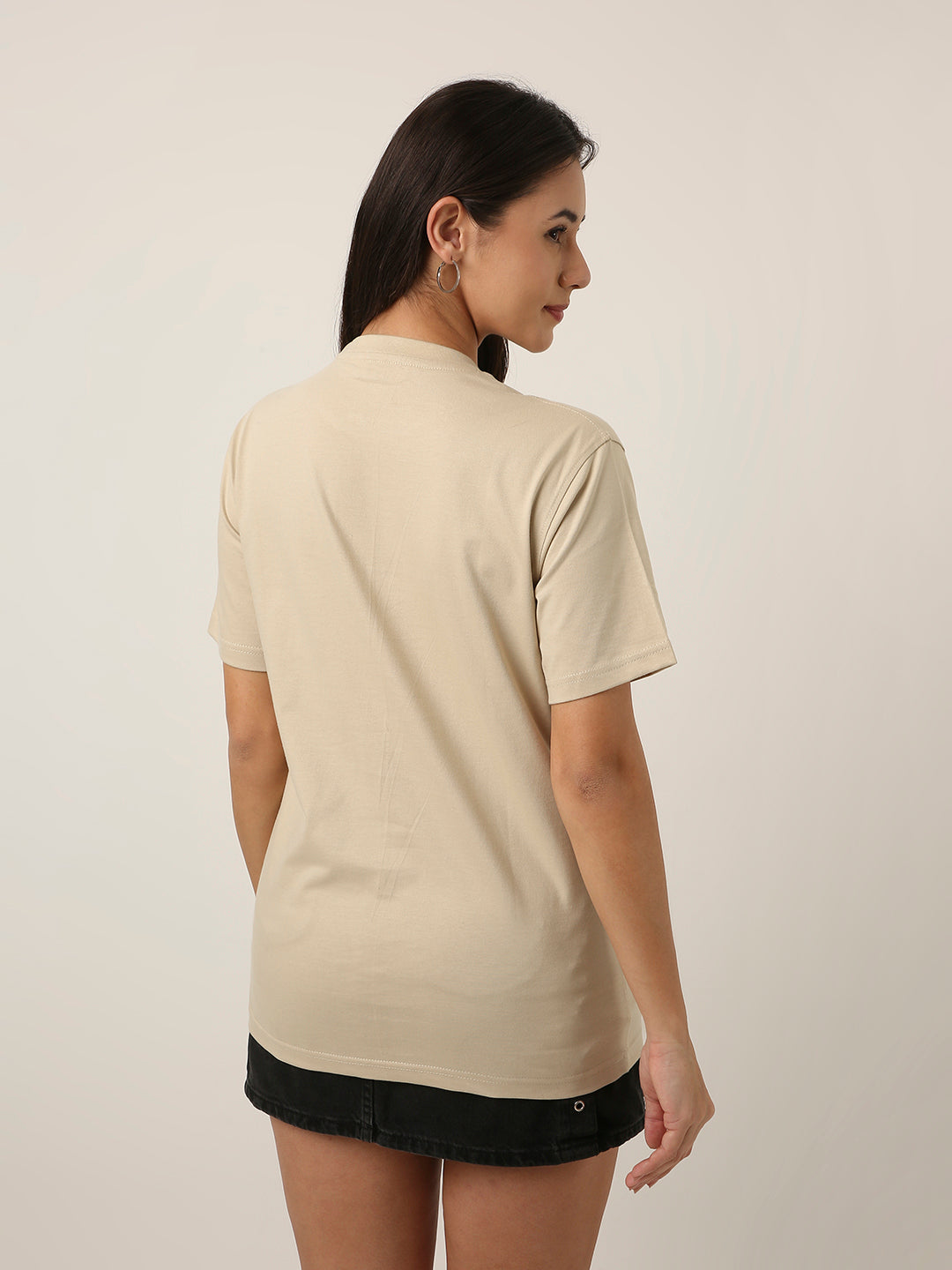 RELAXED FIT:SAND PRINTED TSHIRT