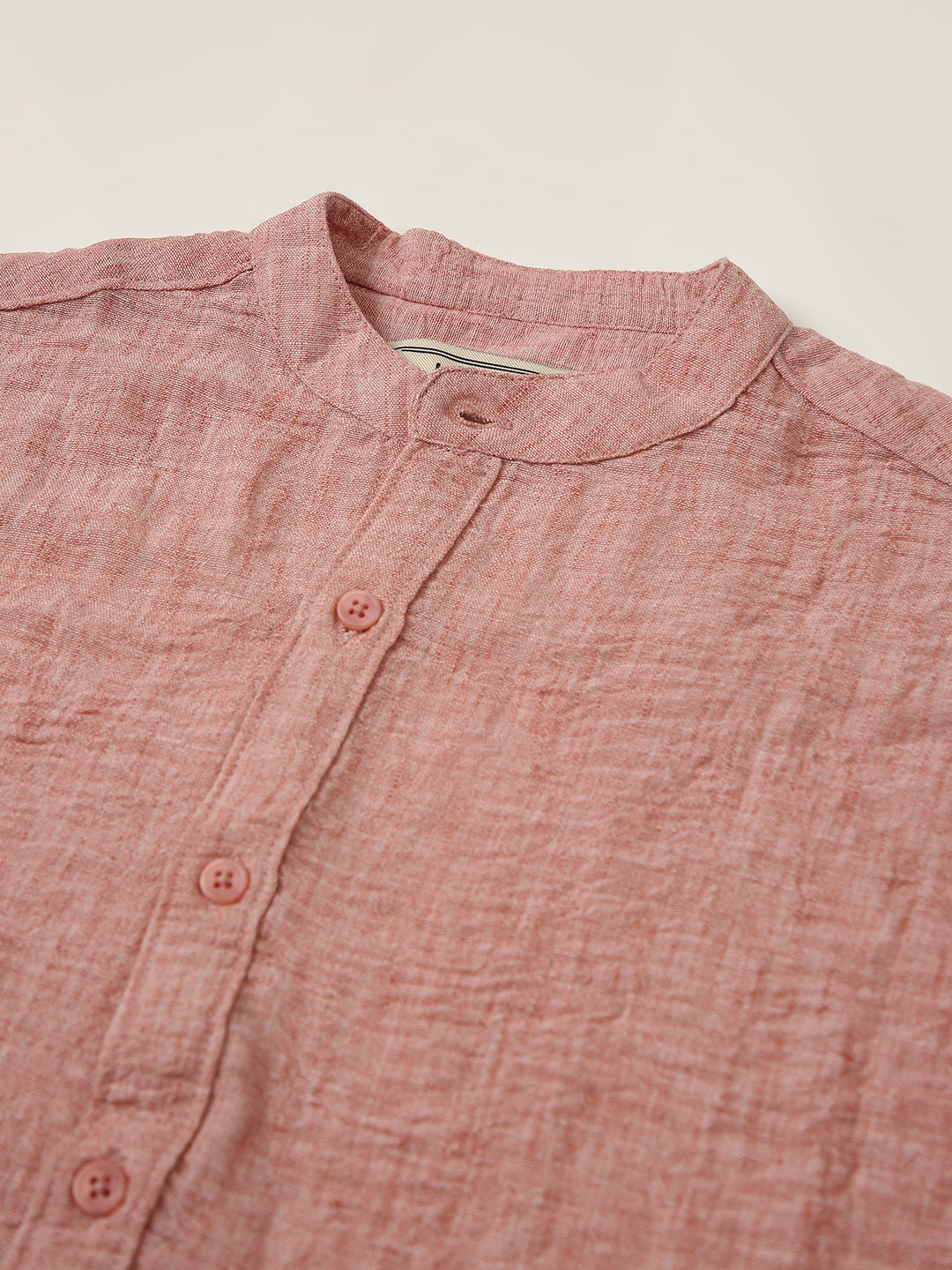 Peach Mandarin Shirt