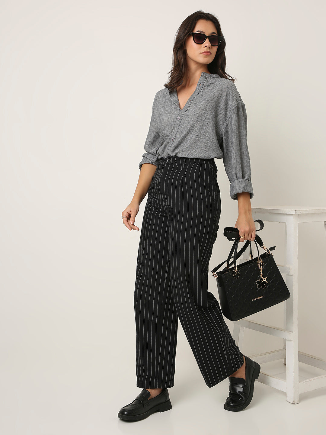 Black Mandarin Shirt