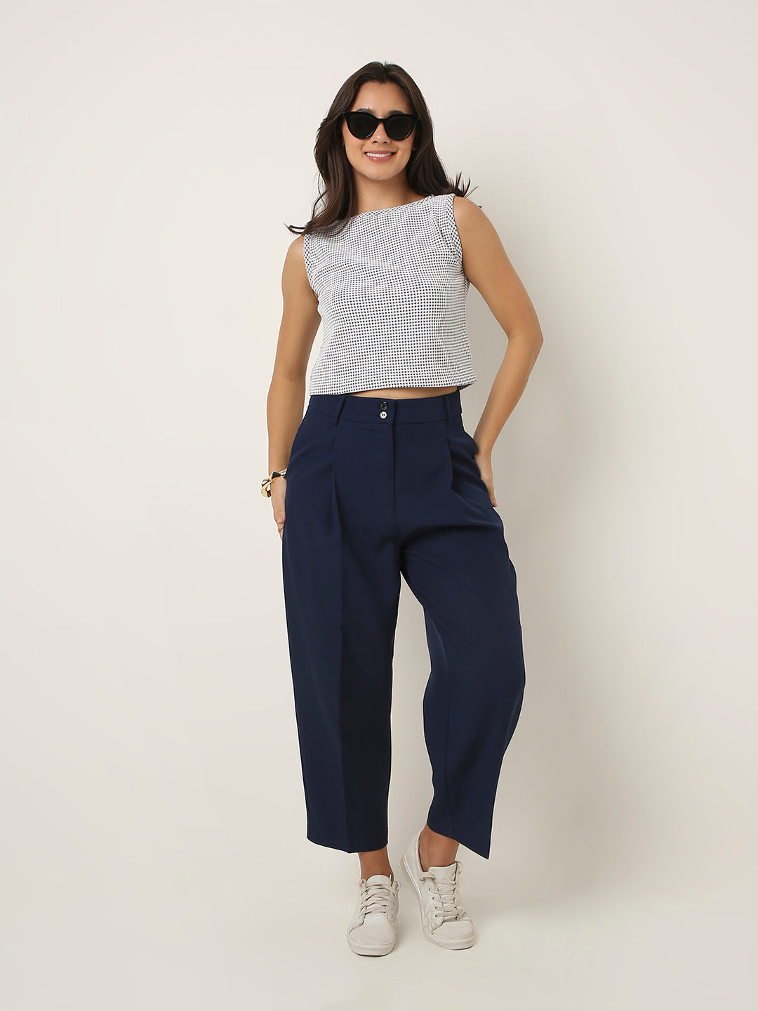 GRAY MINIMALIST CROP TOP