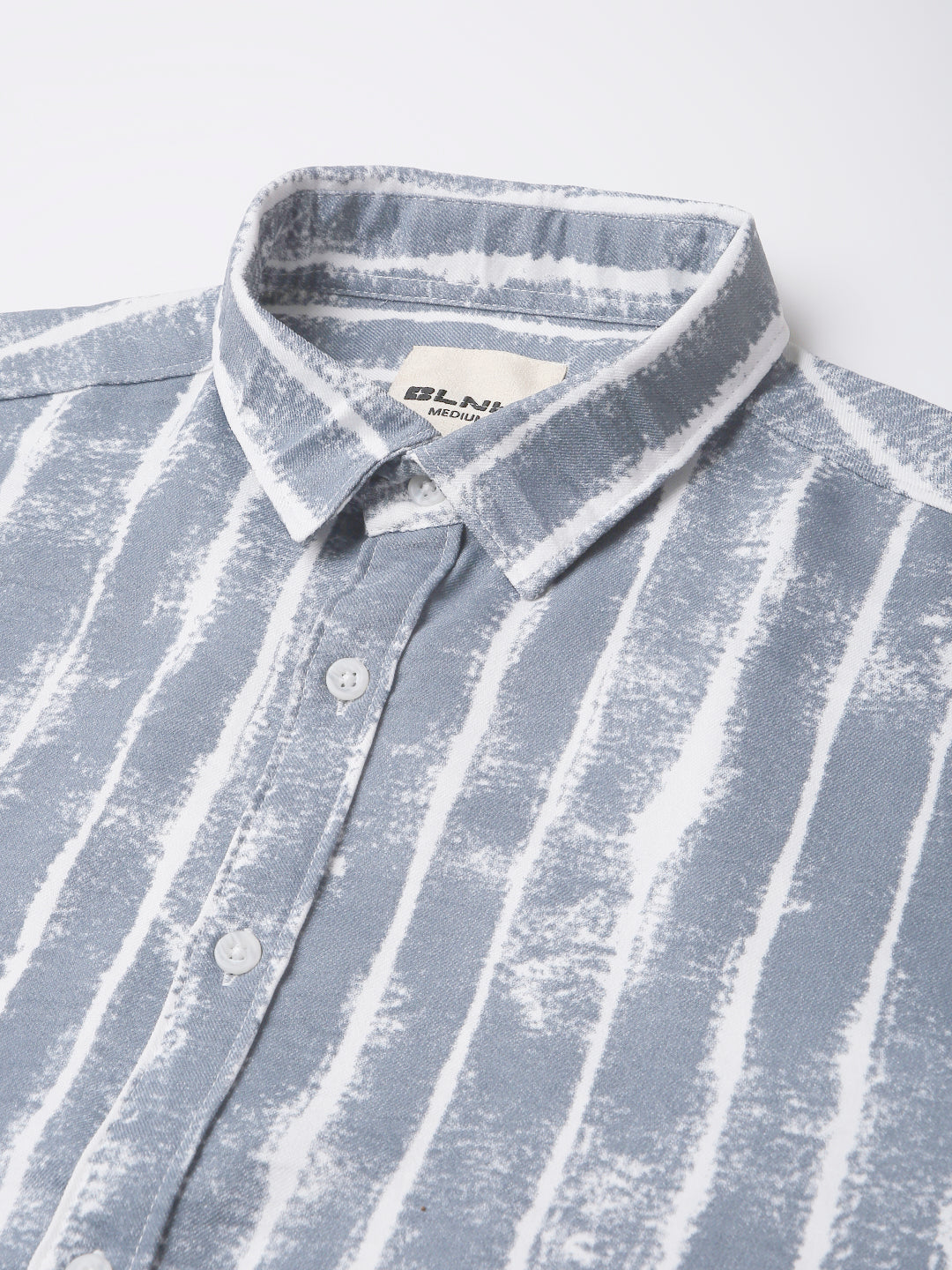 BLUE PRINTED RELAXED SHIRT