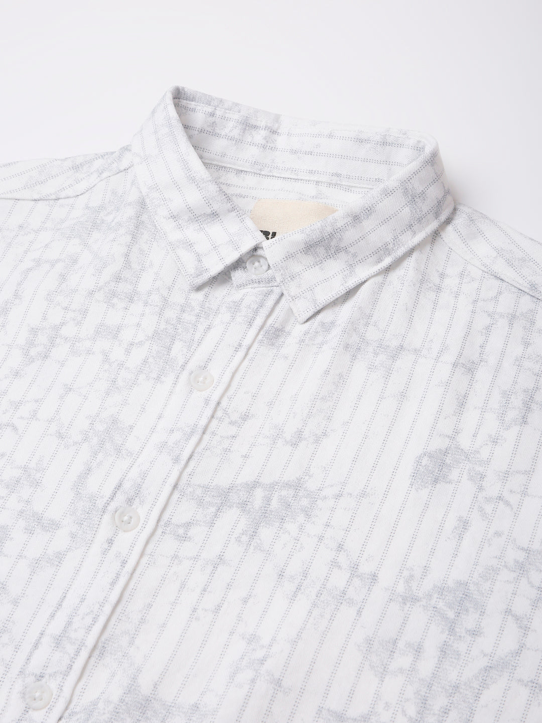 GRAY PRINTED RELAXED SHIRT