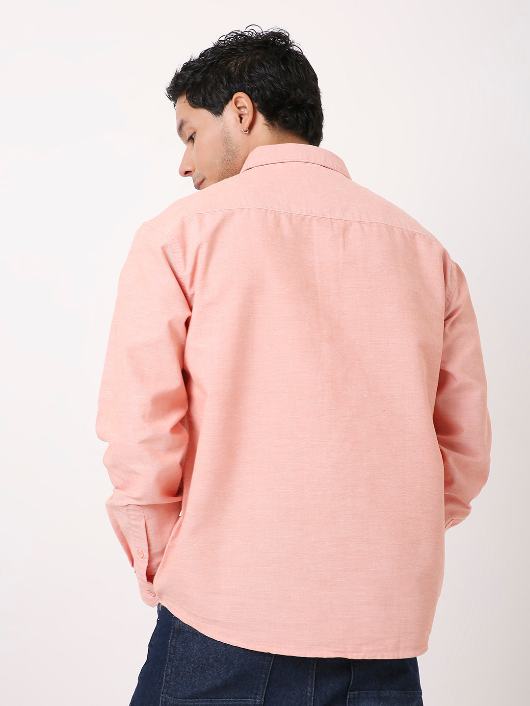 CLASSIC LONG SLEEVE TANGERINE OXFORD SHIRT