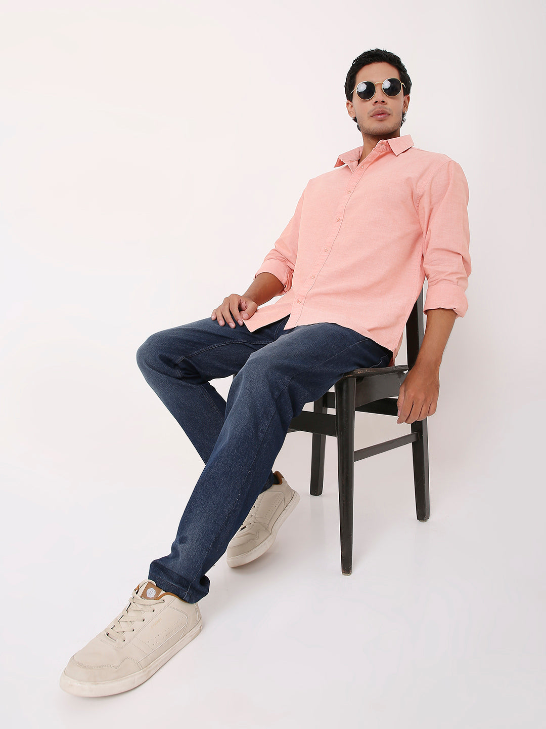 CLASSIC LONG SLEEVE TANGERINE OXFORD SHIRT