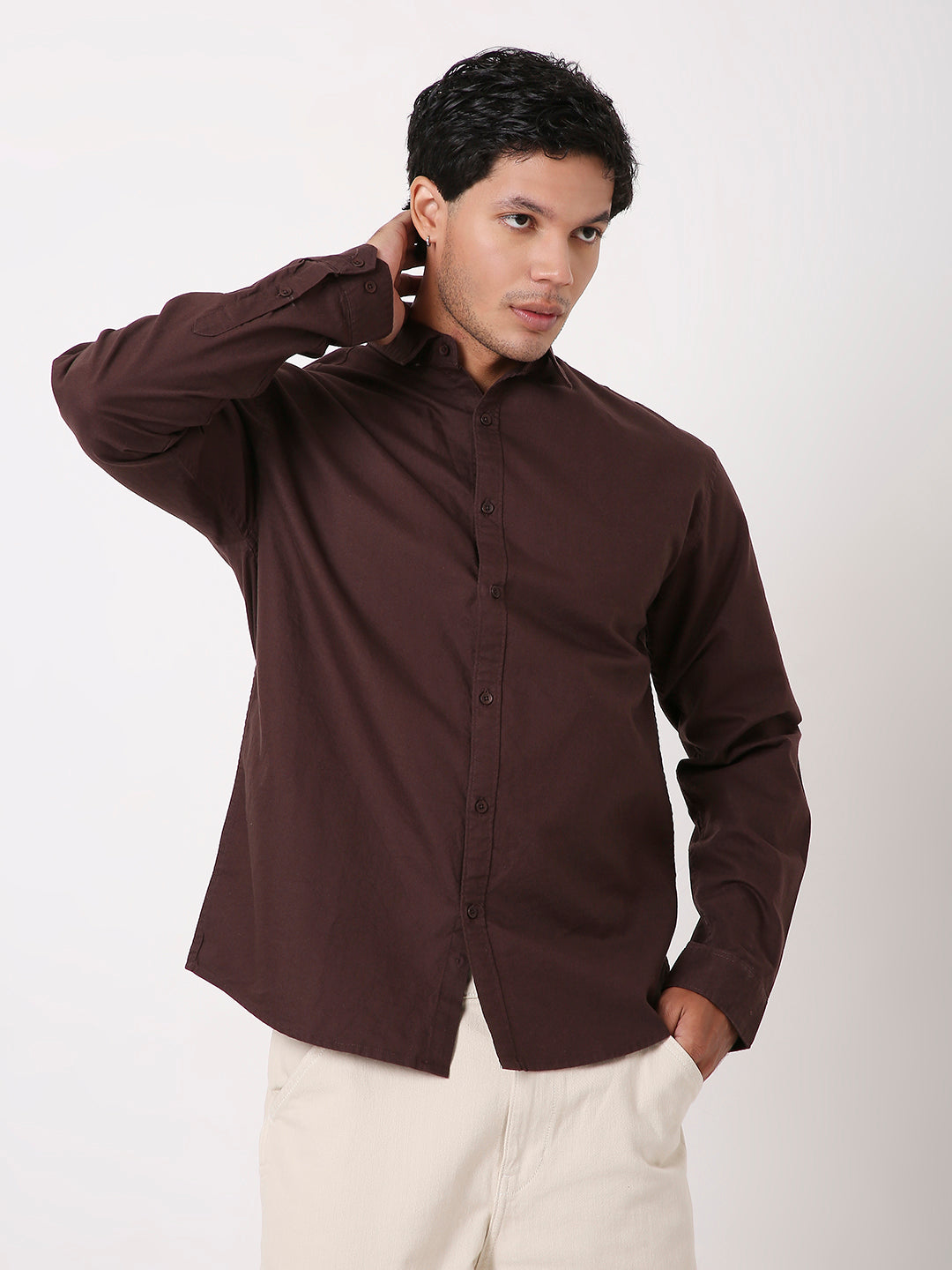 CLASSIC LONG SLEEVE 100% COTTON SHIRT FOR MEN