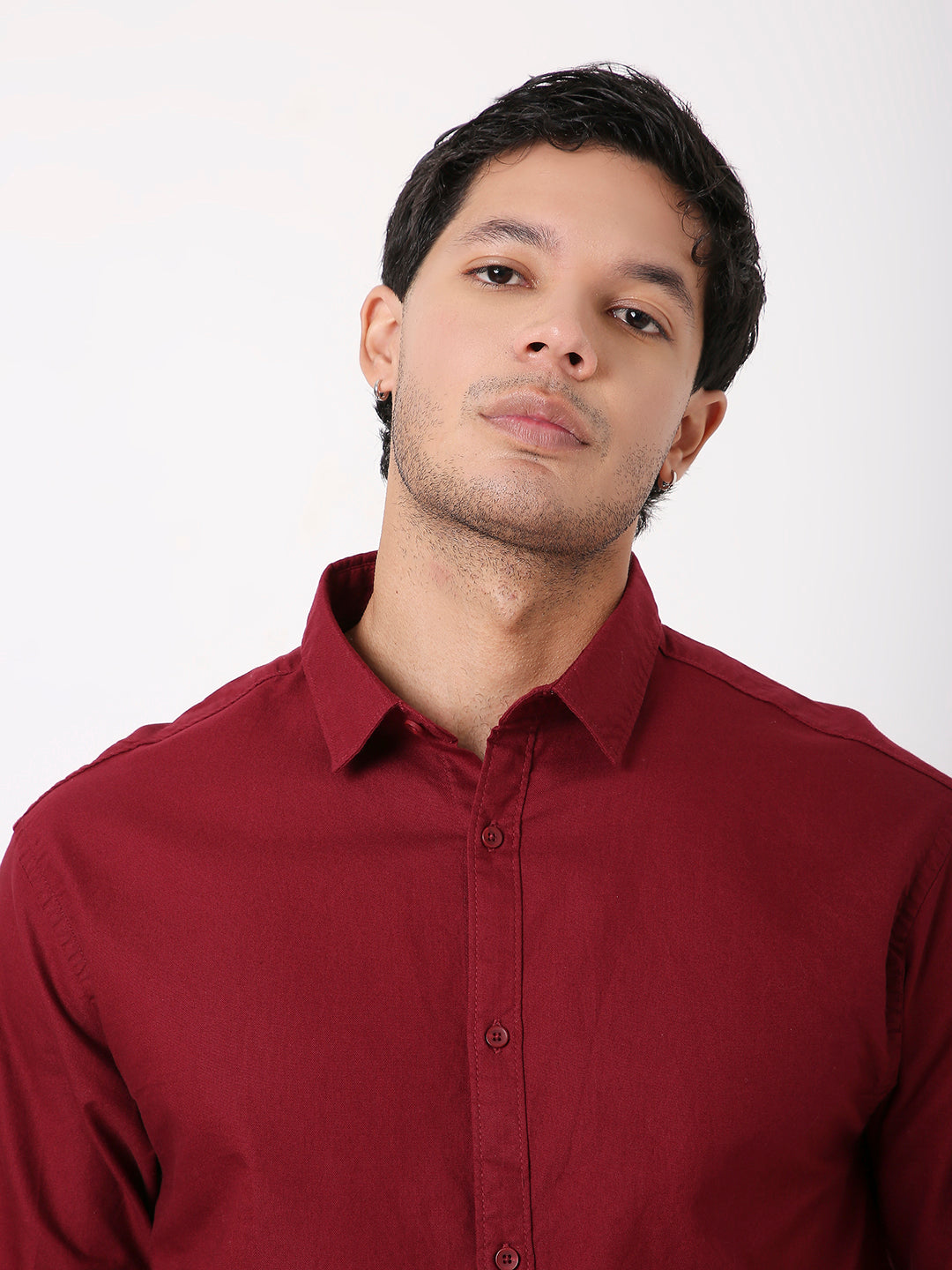 MAROON ESSENTIAL OXFORD SHIRT