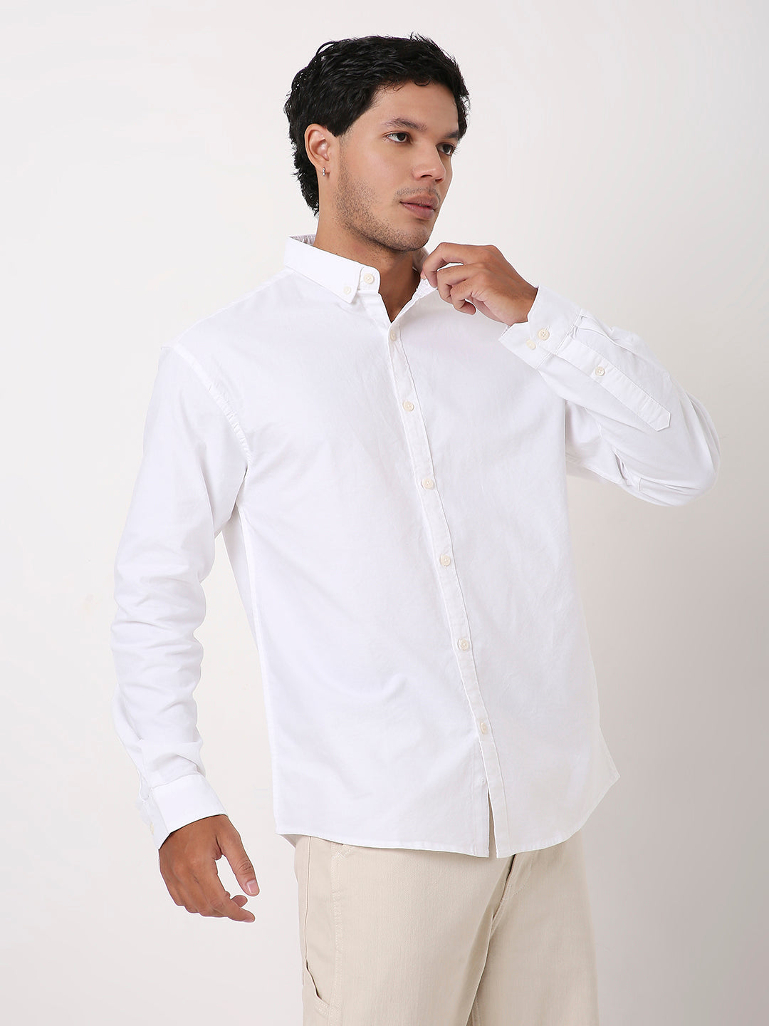CLASSIC LONG SLEEVE TANGERINE OXFORD SHIRT
