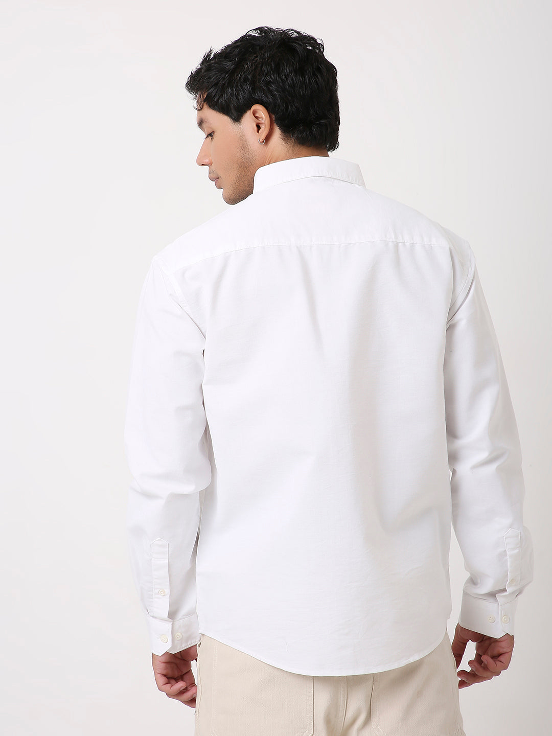 WHITE ESSENTIAL OXFORD SHIRT