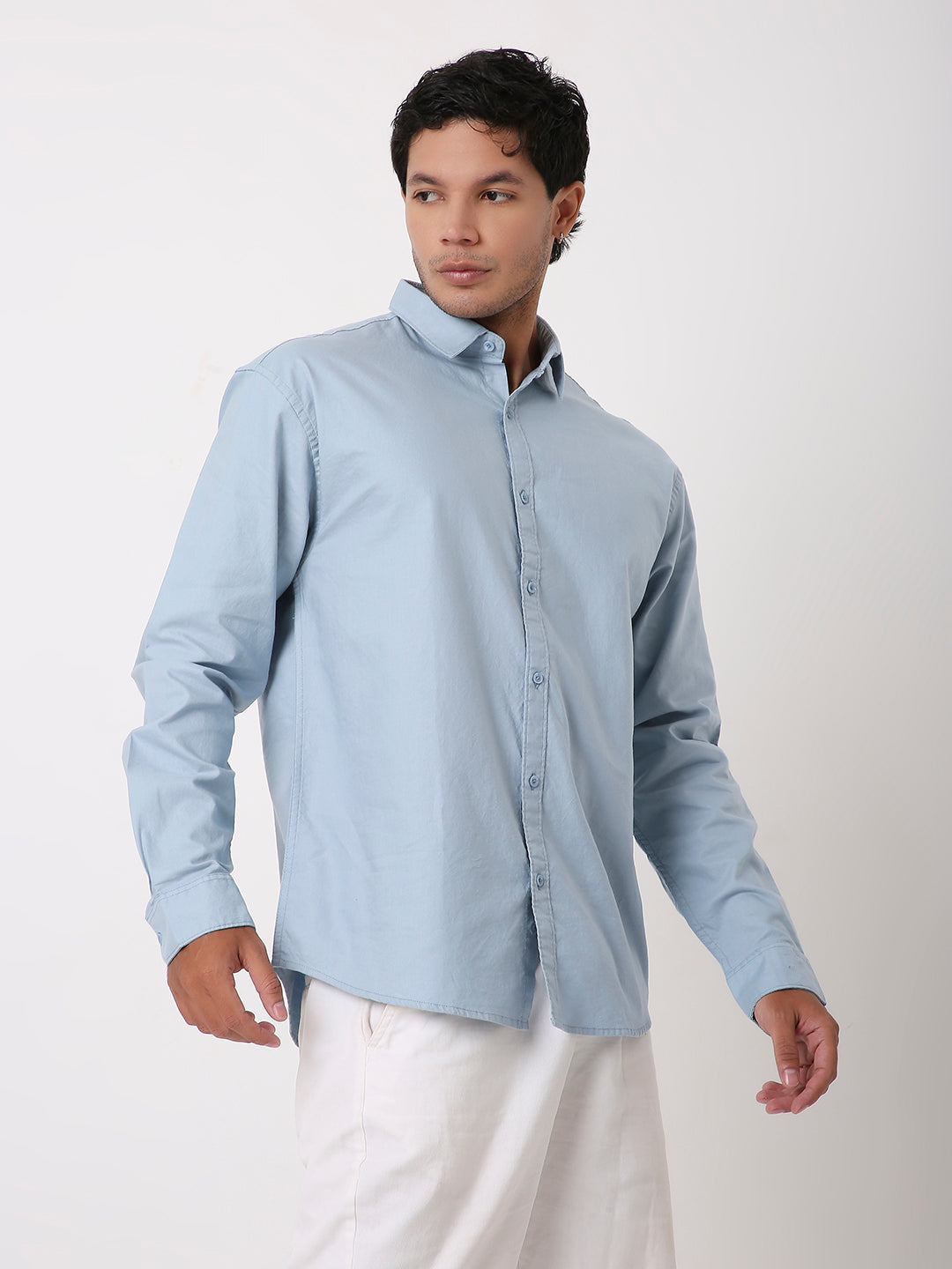 BLUE ESSENTIAL OXFORD SHIRT