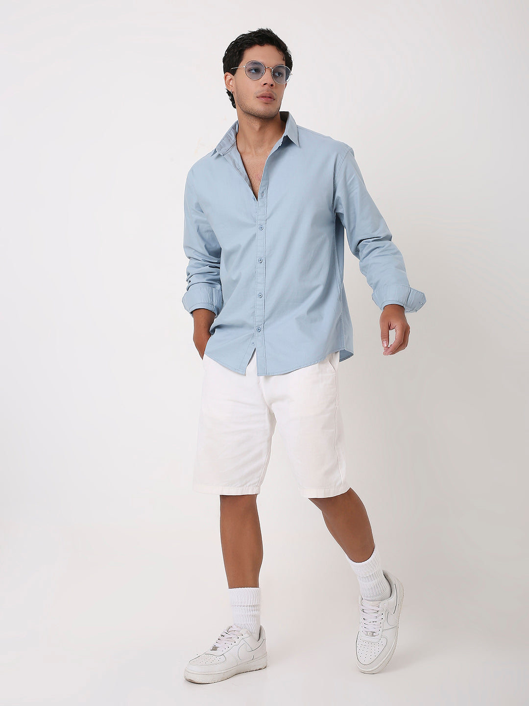 BLUE ESSENTIAL OXFORD SHIRT
