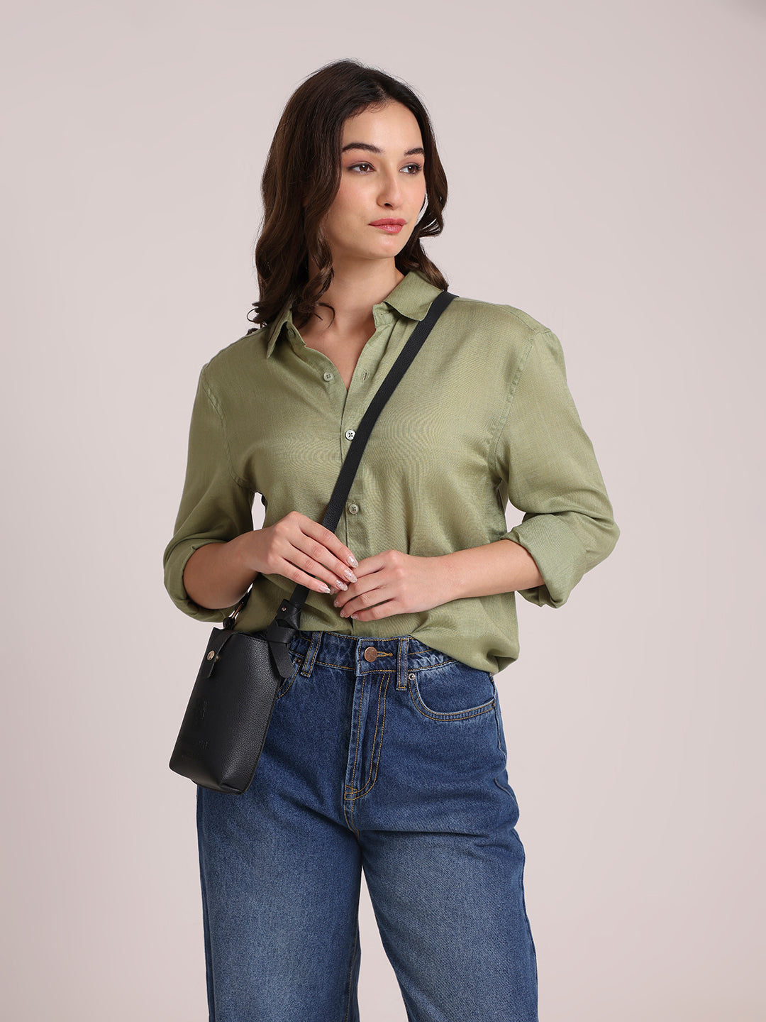 Olive Premium Linen Blend Shirt