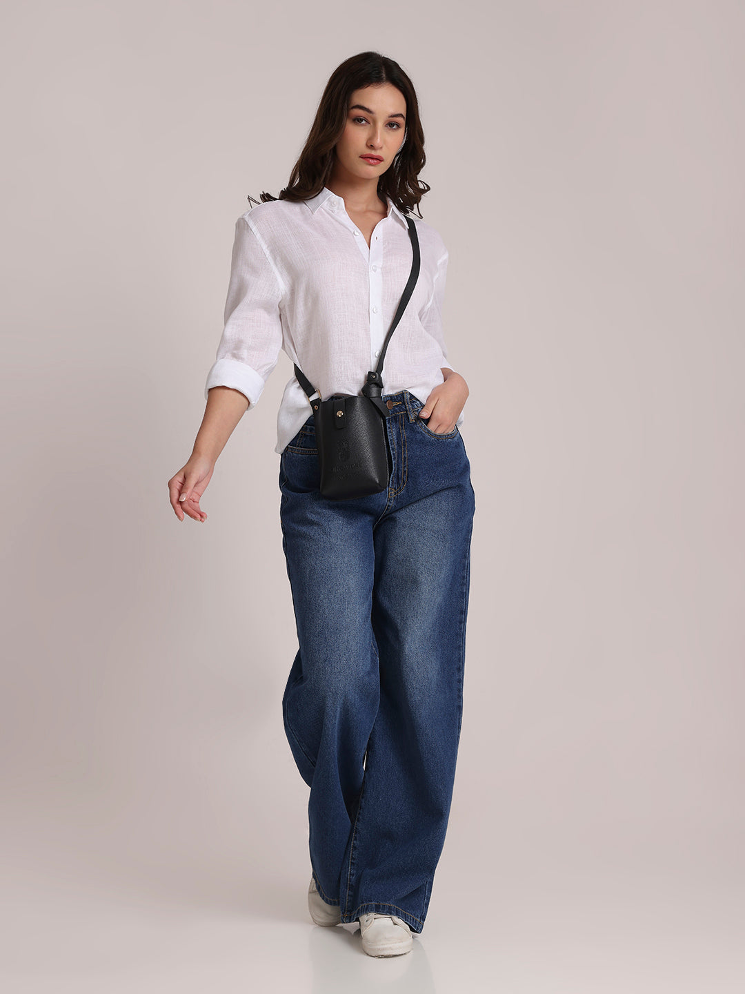 White Premium Linen Blend Shirt
