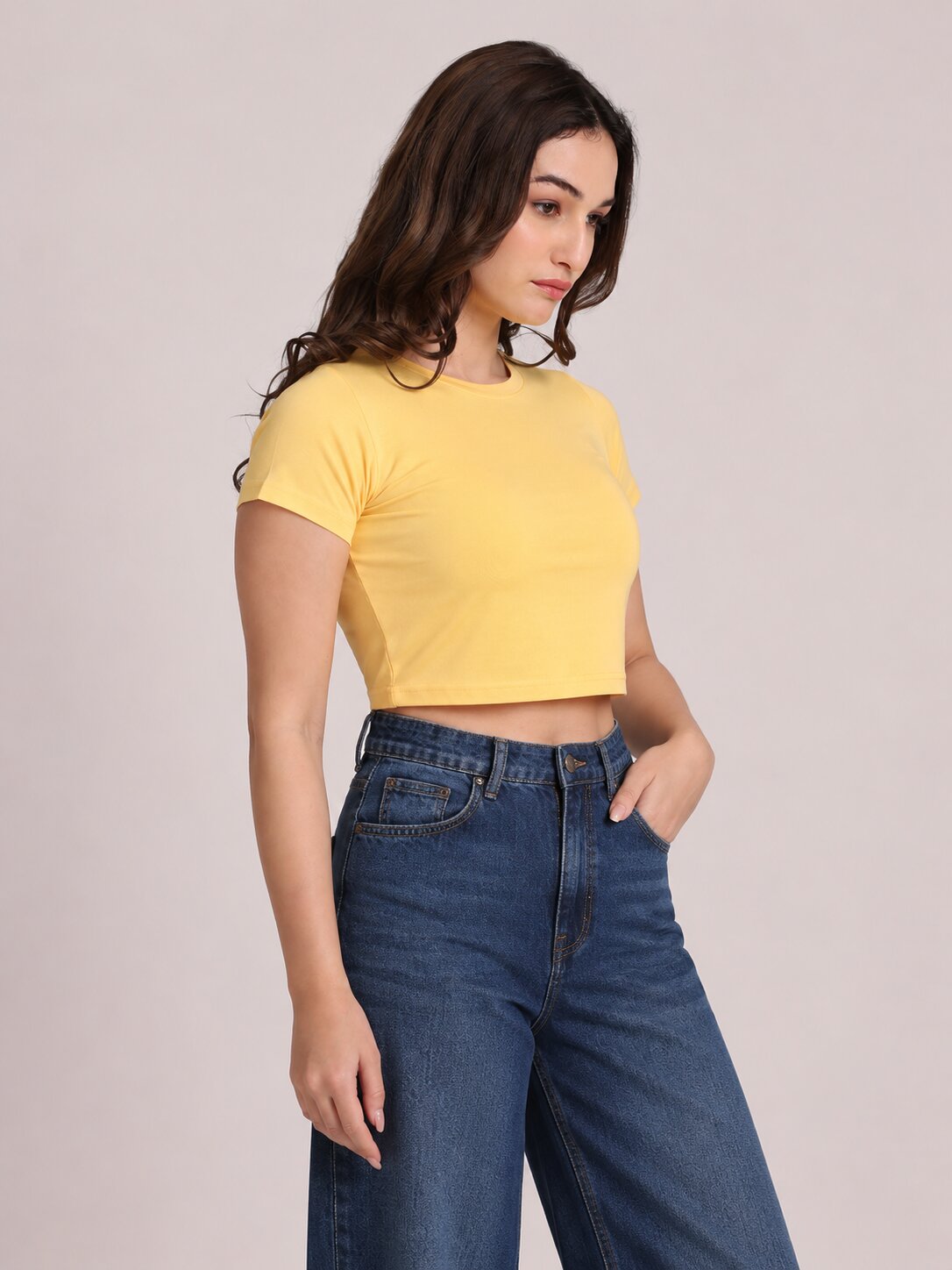 Yellow Crop Top