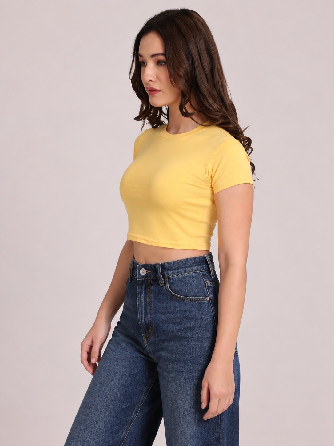 Yellow Crop Top