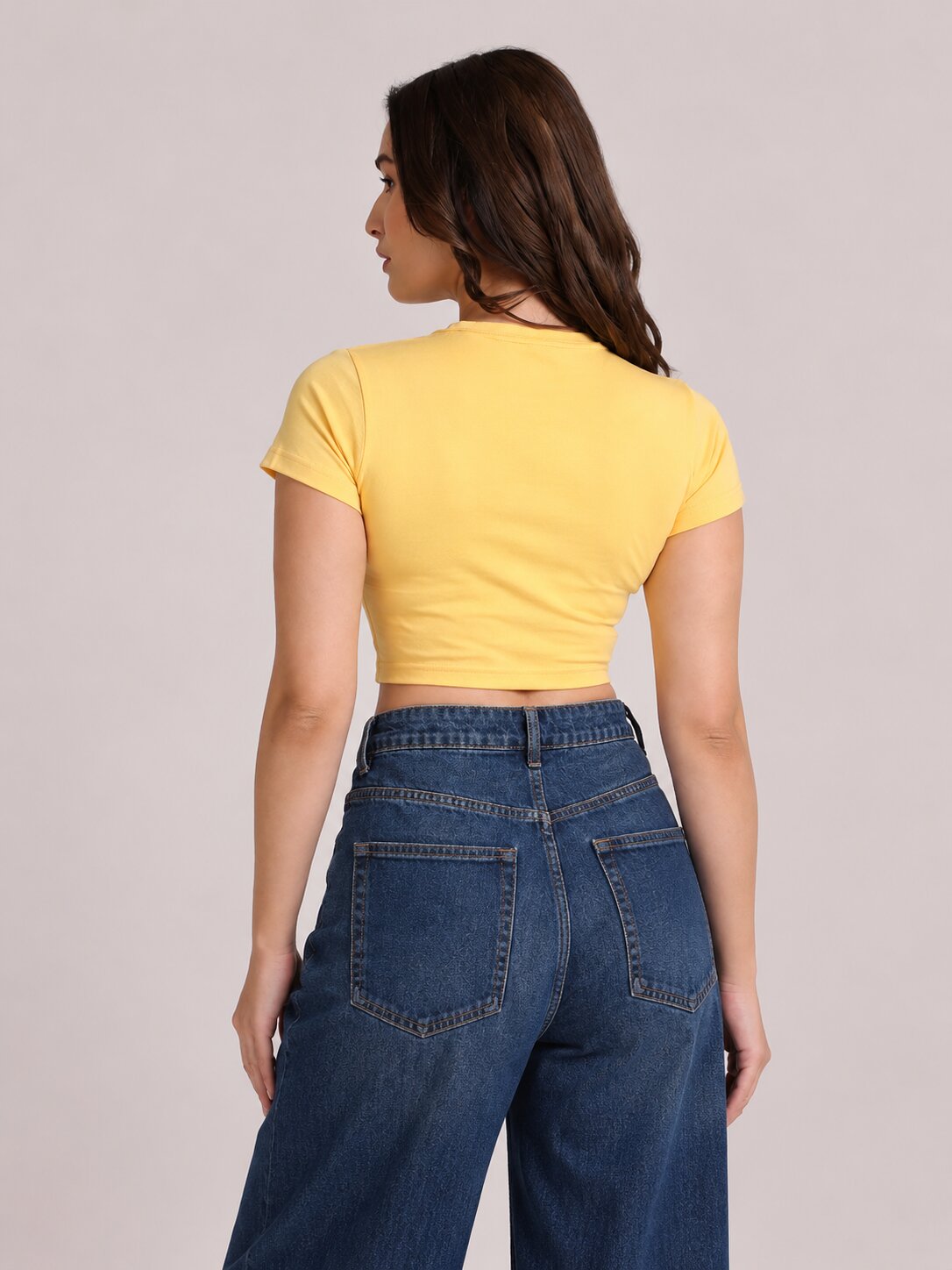 Yellow Crop Top
