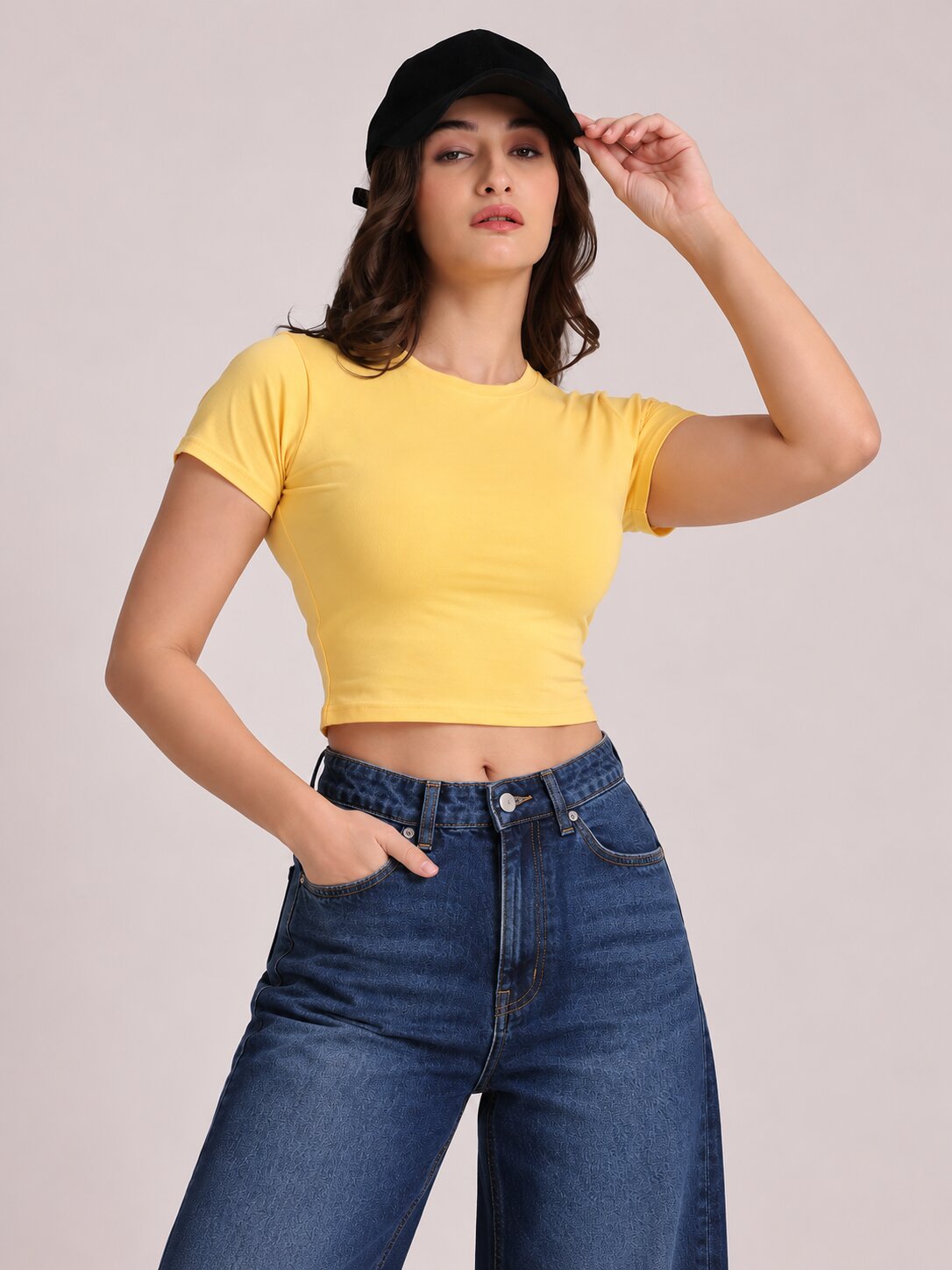 Yellow Crop Top