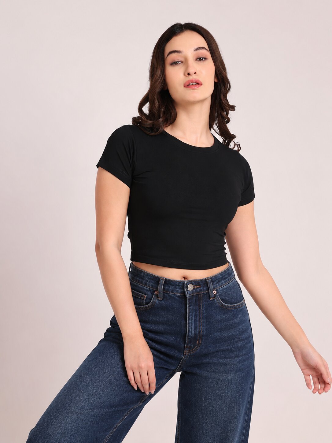 Black Crop Top