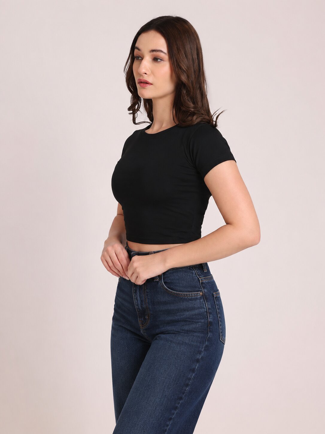 Black Crop Top