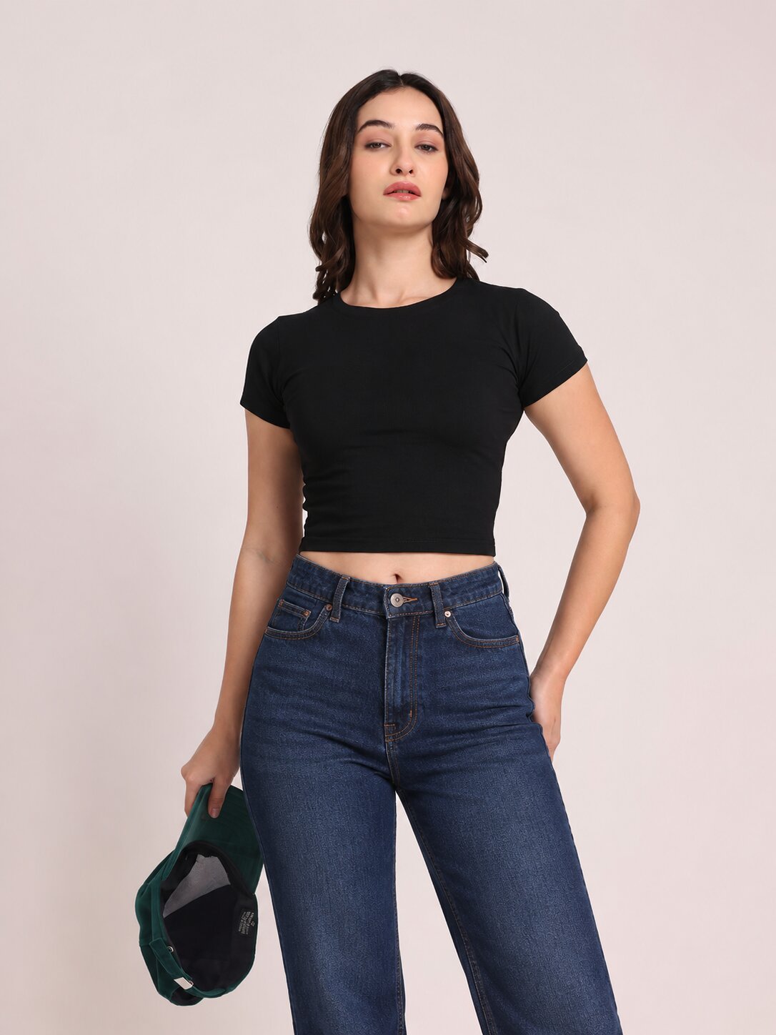 Black Crop Top