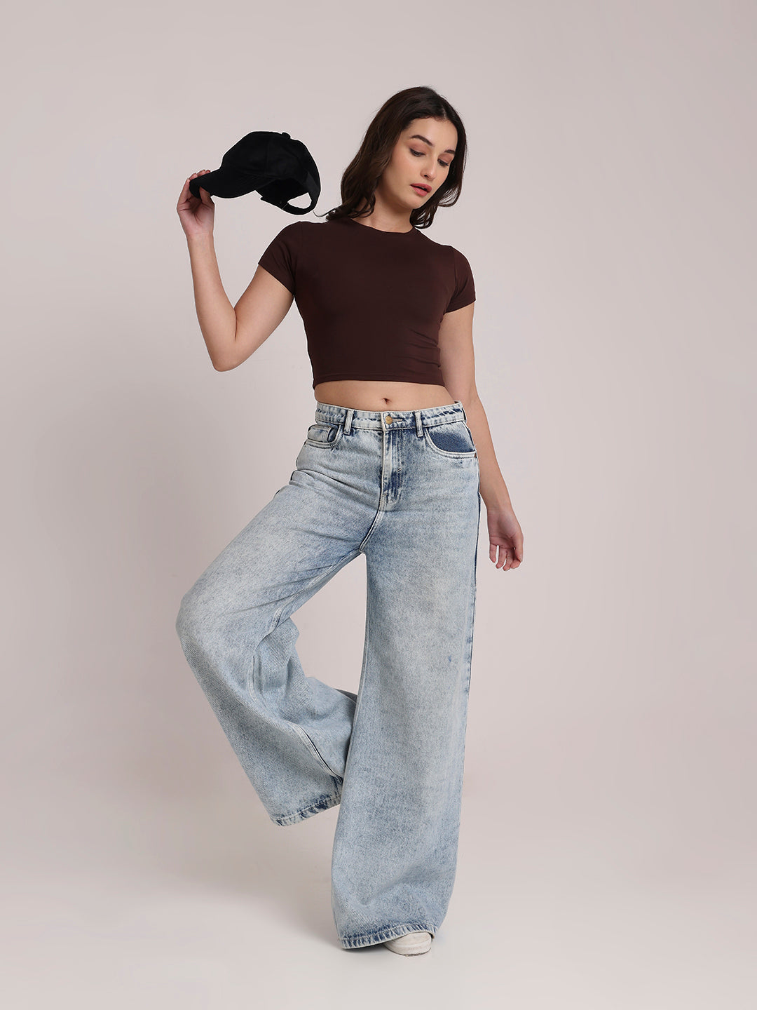 Brown Crop Top