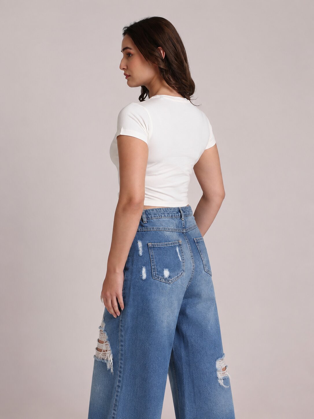 White Crop Top