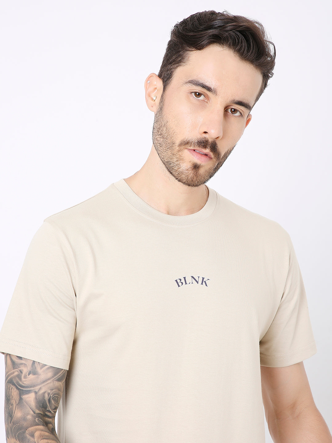 RELAXED FIT SAND PRINTED TSHIRT