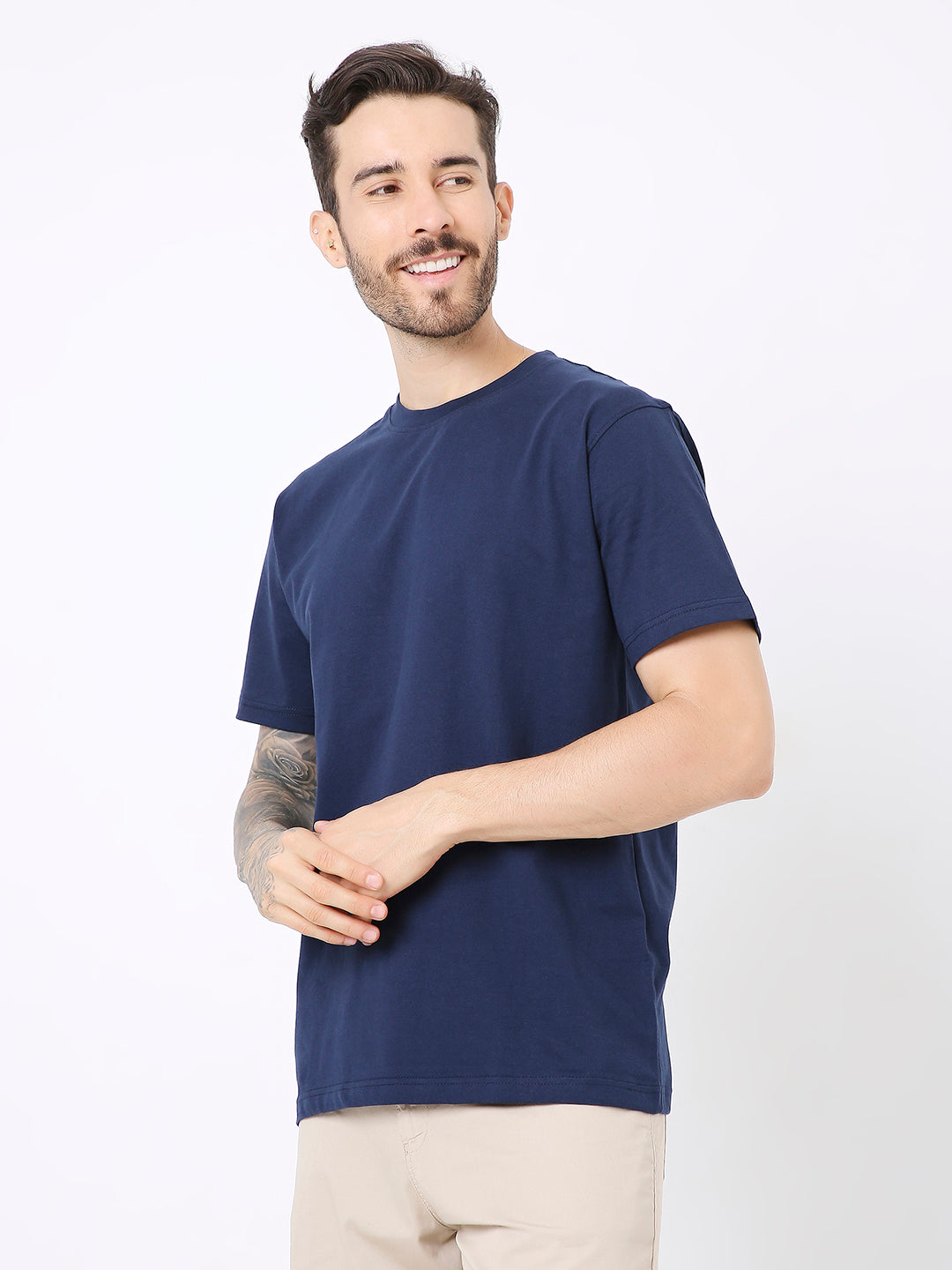 REGULAR TSHIRT: NAVY BLUE