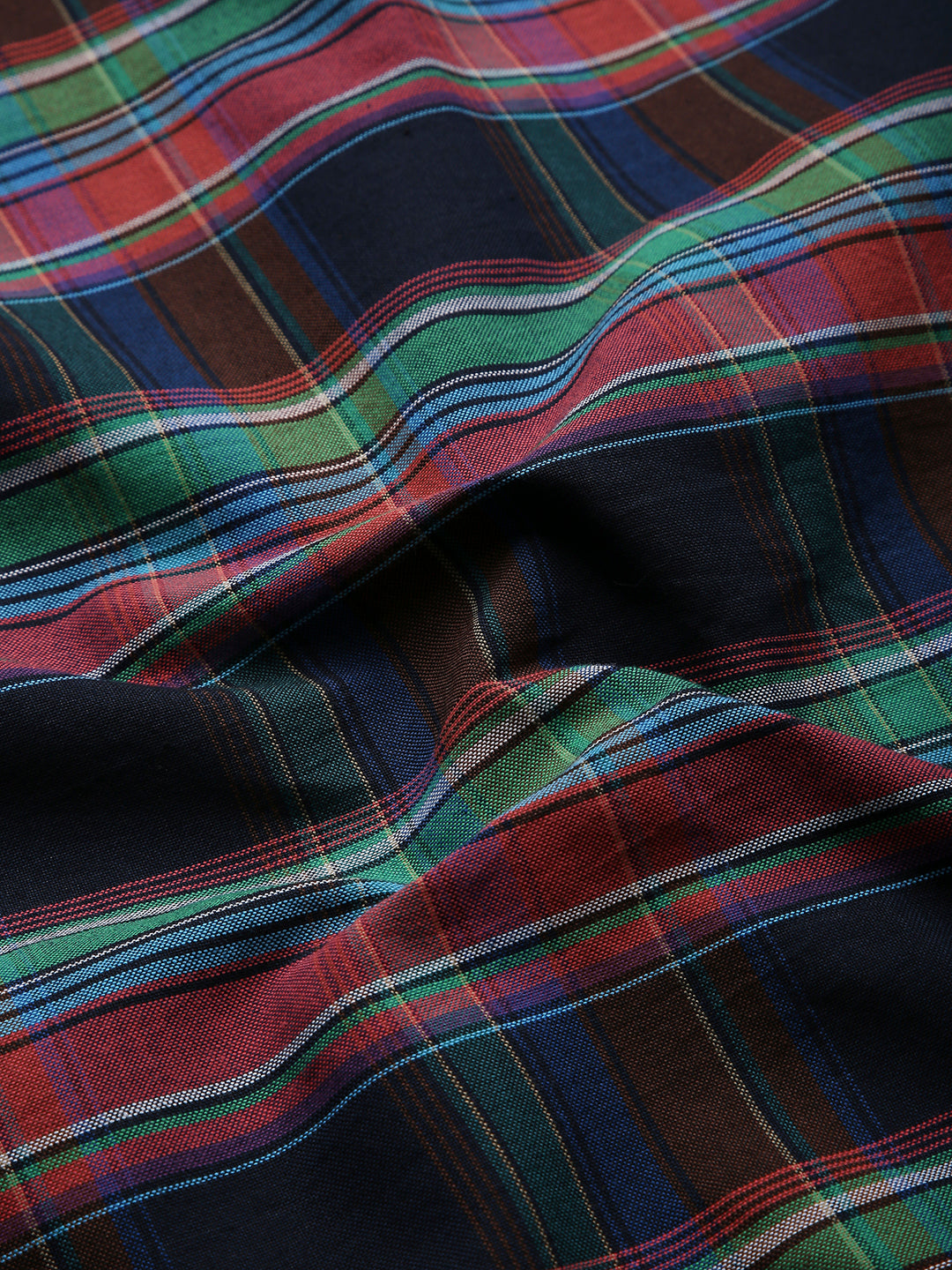 BLACK MULTI-COLOUR CHECKED SHIRT