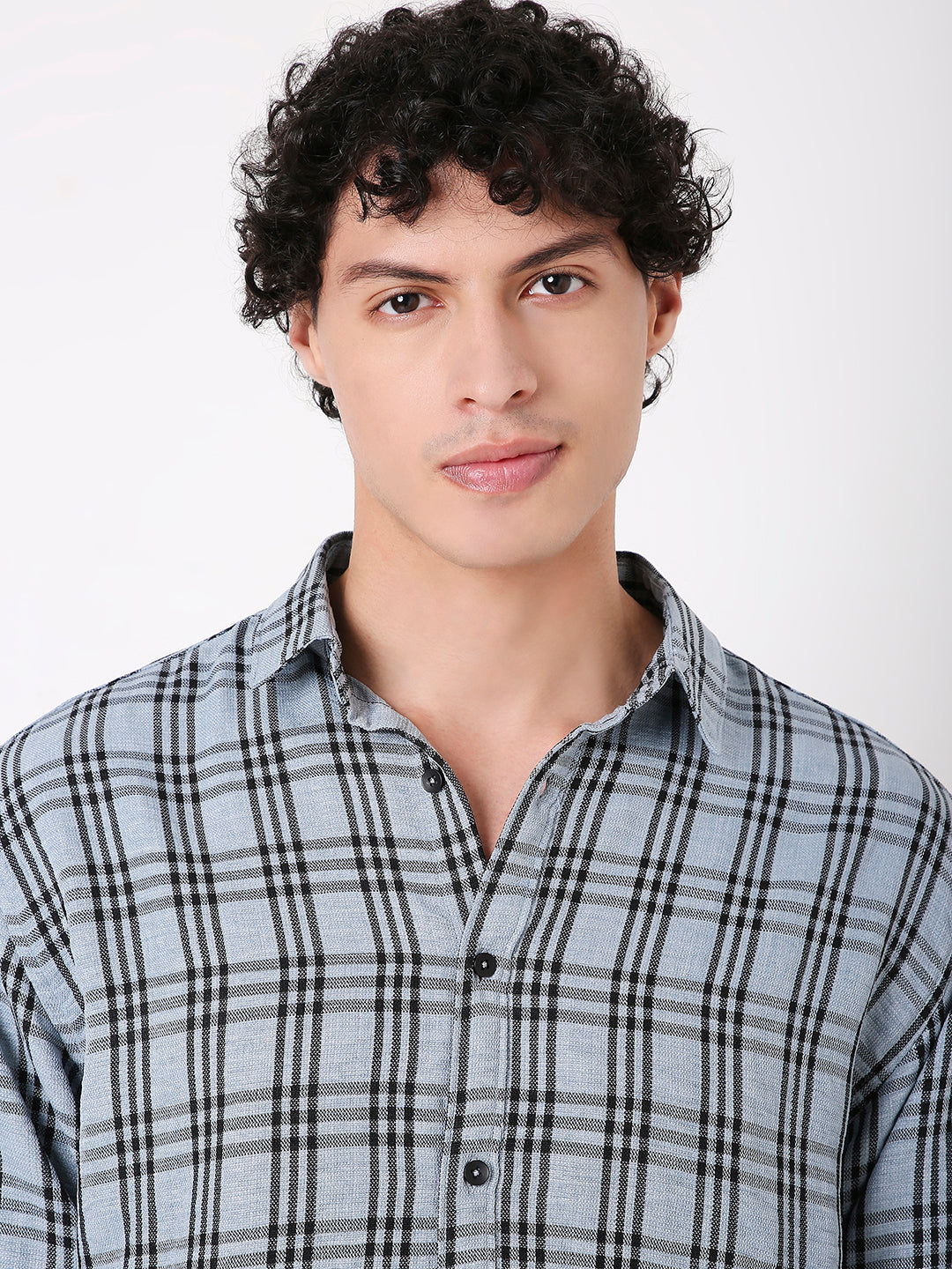 BLUE CLASSIC CHECKED SHIRT