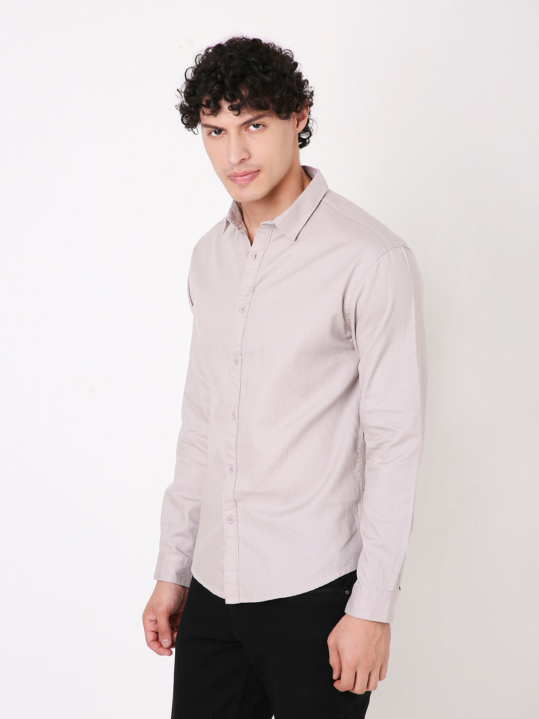 GRAY PREMIUM STRUCTURED SHIRT
