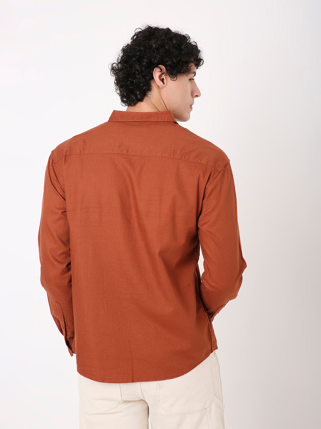 BROWN PREMIUM STRUCTURED SHIRT
