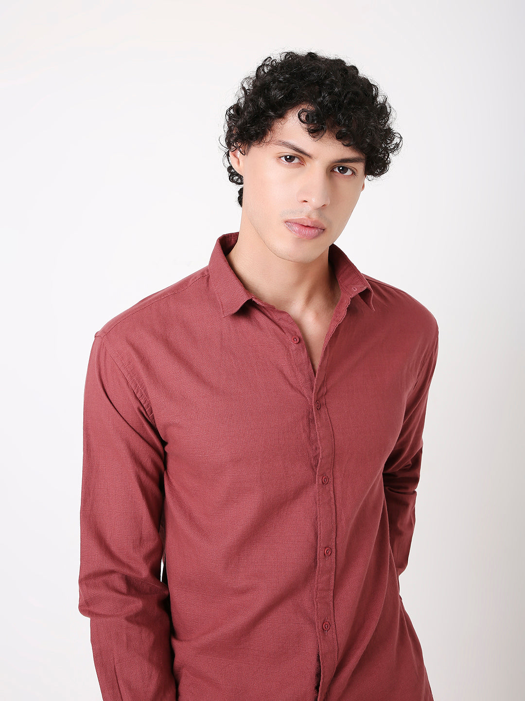 CLAY RED COTTON CORE SHIRT