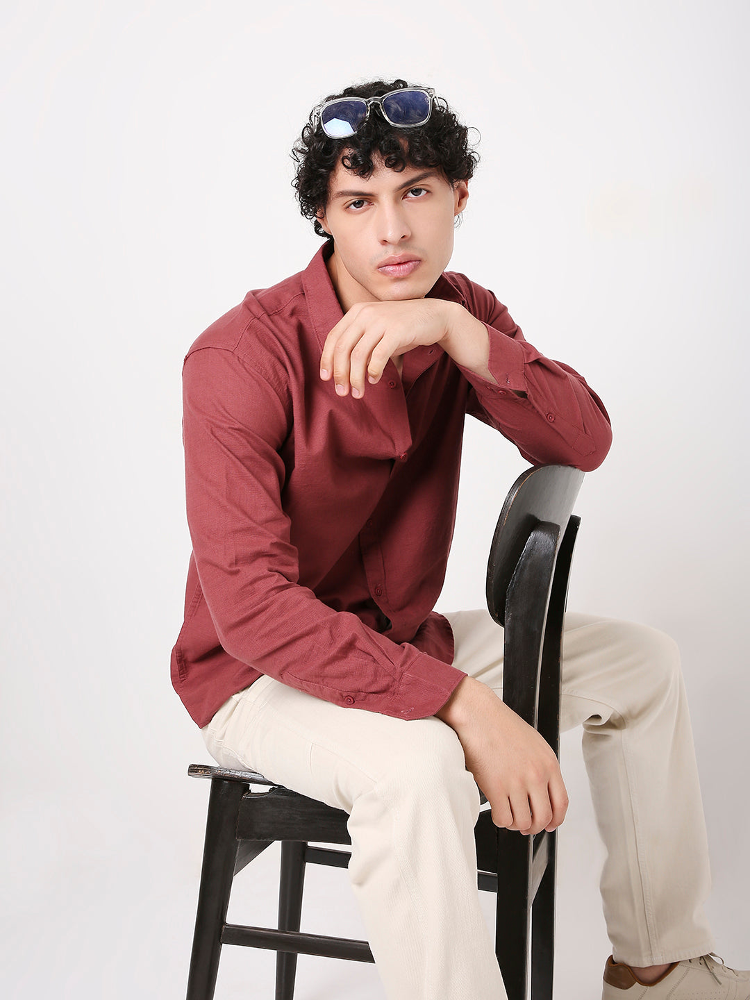 CLAY RED COTTON CORE SHIRT