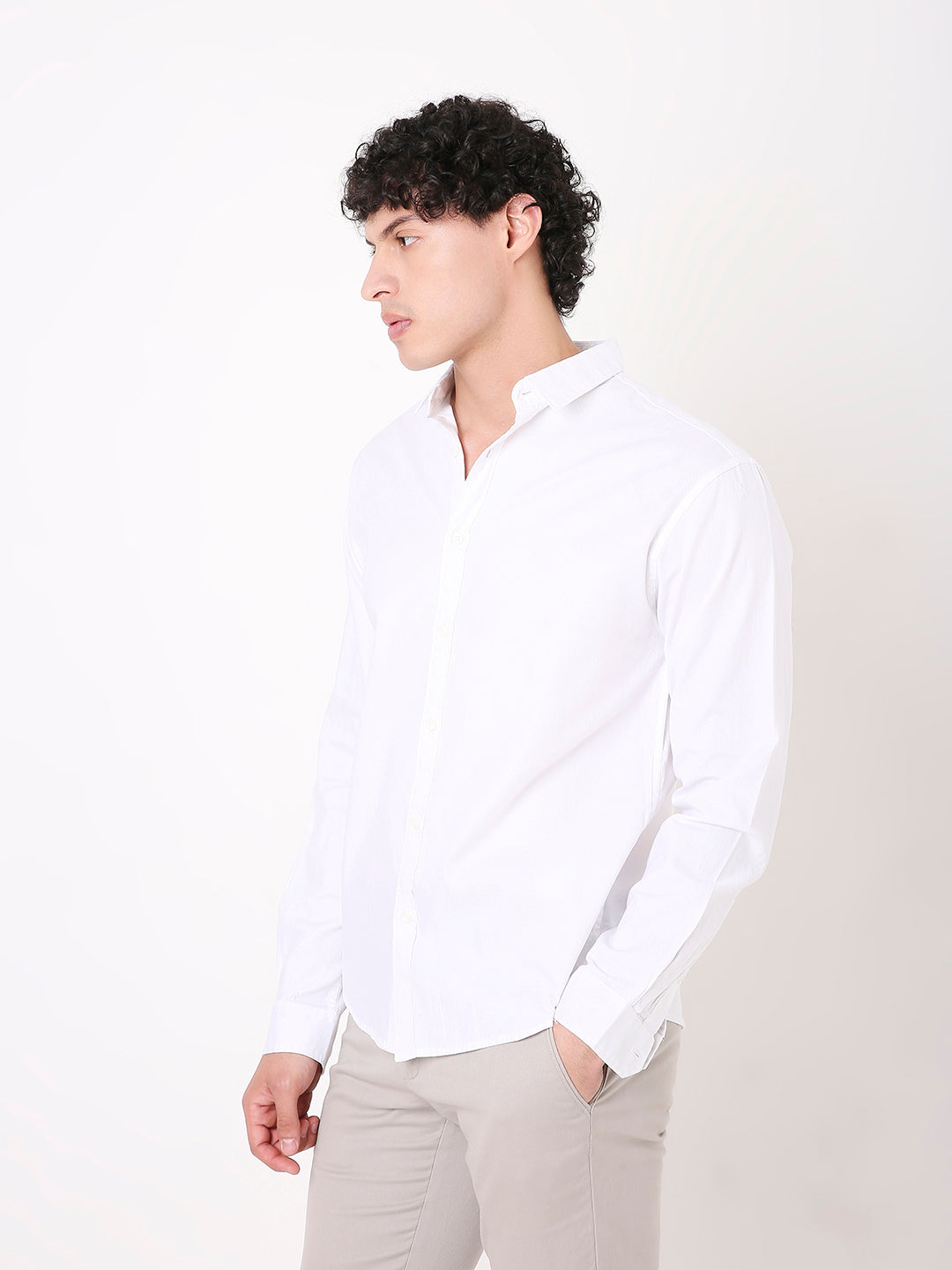 WHITE PREMIUM STRUCTURED SHIRT
