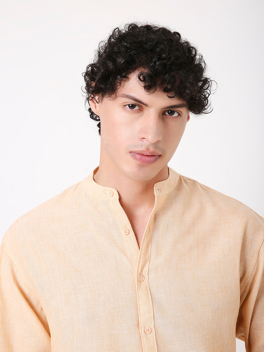 Orange PREMIUM MANDARIN COLLAR SHIRT