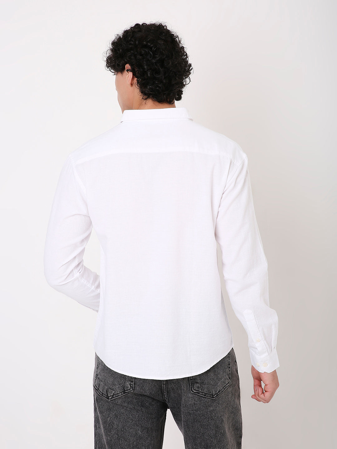 PURE COTTON STRUCTURED SHIRT FOR MEN – FULL SLEEVES