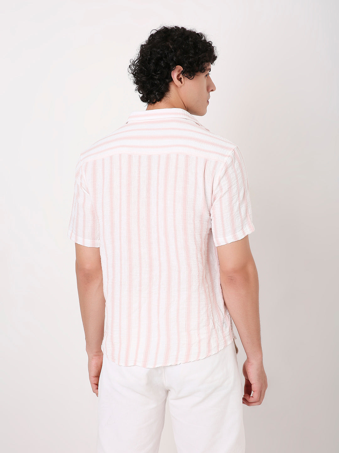 MEN'S STRIPED SHORT SLEEVE SHIRT