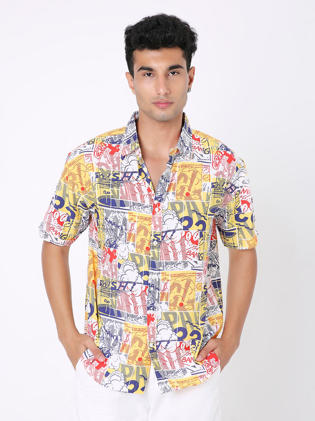 COMIC PRINT SHORT SLEEVE SHIRT