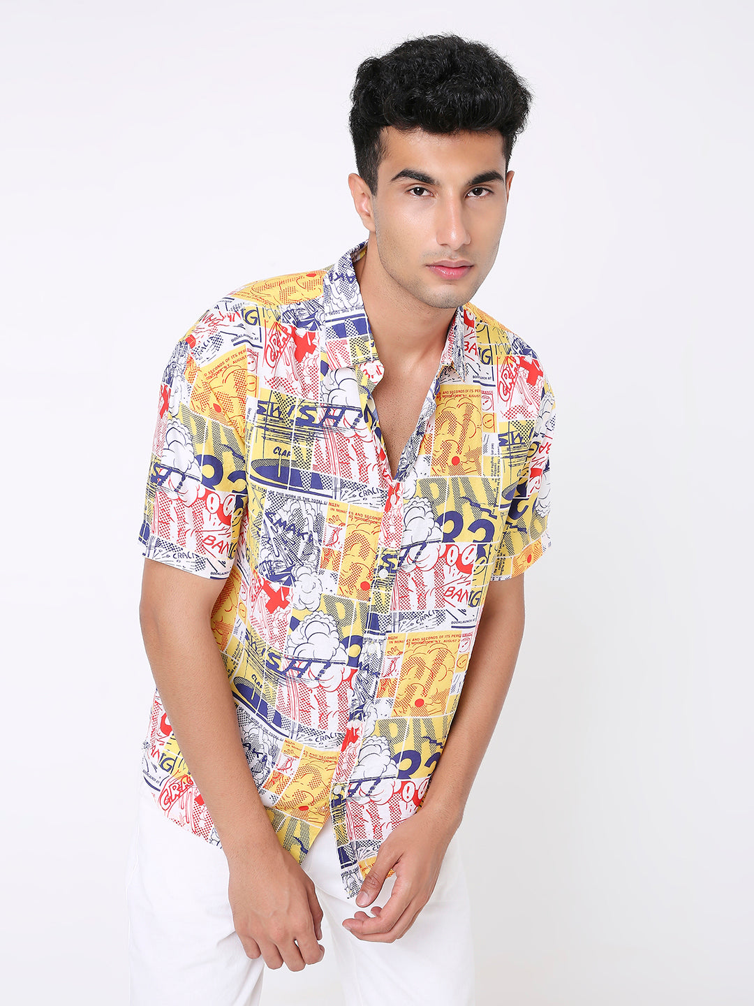 COMIC PRINT SHORT SLEEVE SHIRT