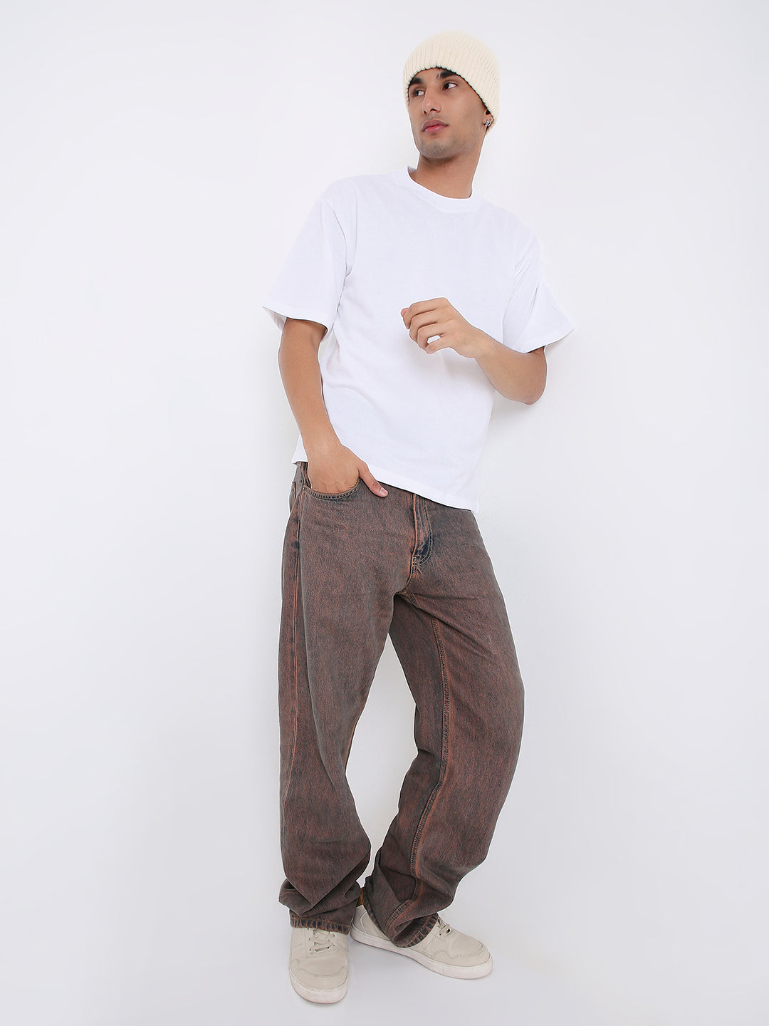 OVERSIZE WHITE SOLID TSHIRT