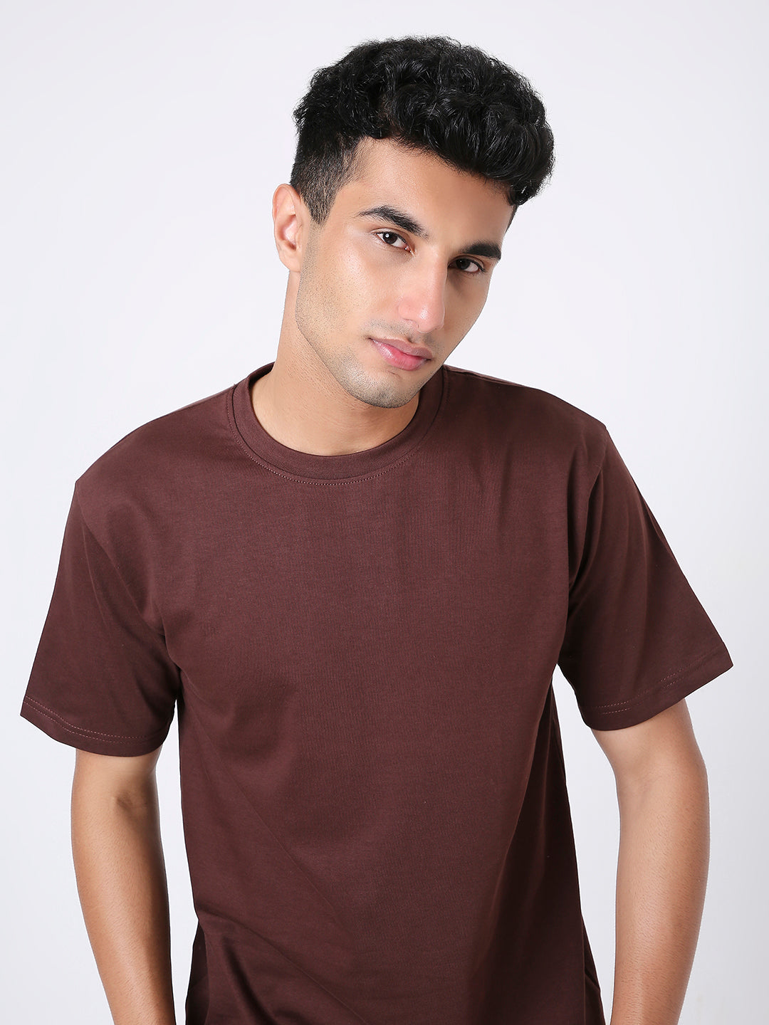 REGULAR TSHIRT: BROWN
